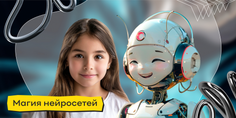 Магия нейросетей. Курс ИИ в помощь ребёнку - КиберШкола креативных цифровых технологий для девочек от 8 до 13 лет